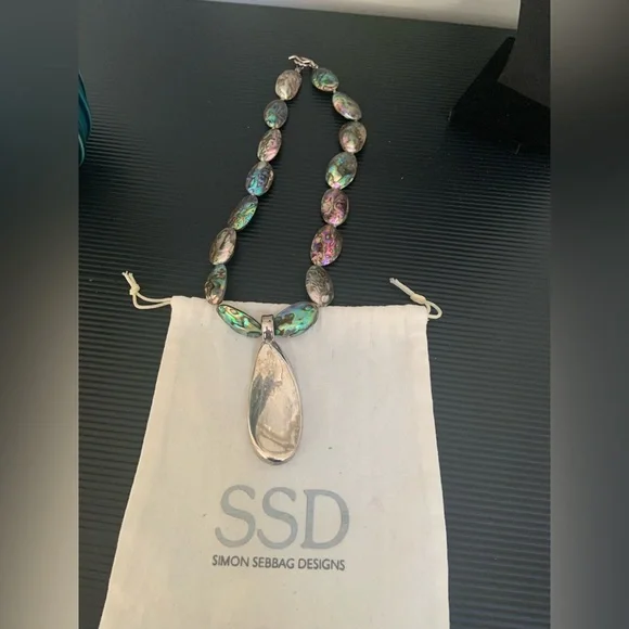 Simon Sebbag Iridescent Abalone Necklace - Picture 5 of 5
